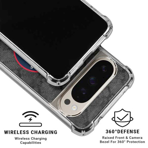 NBA Los Angeles Clippers Black Rust Google Pixel 9/9 Pro Clear Case